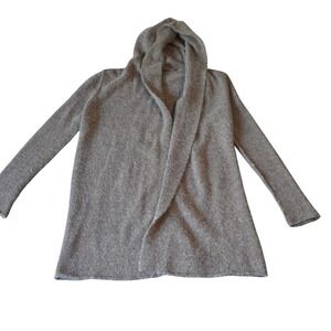 Vince‎ Women's Hooded Open Front Alpaca Wool Blend Cardigan Sweater, Size S